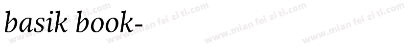 basik book字体转换